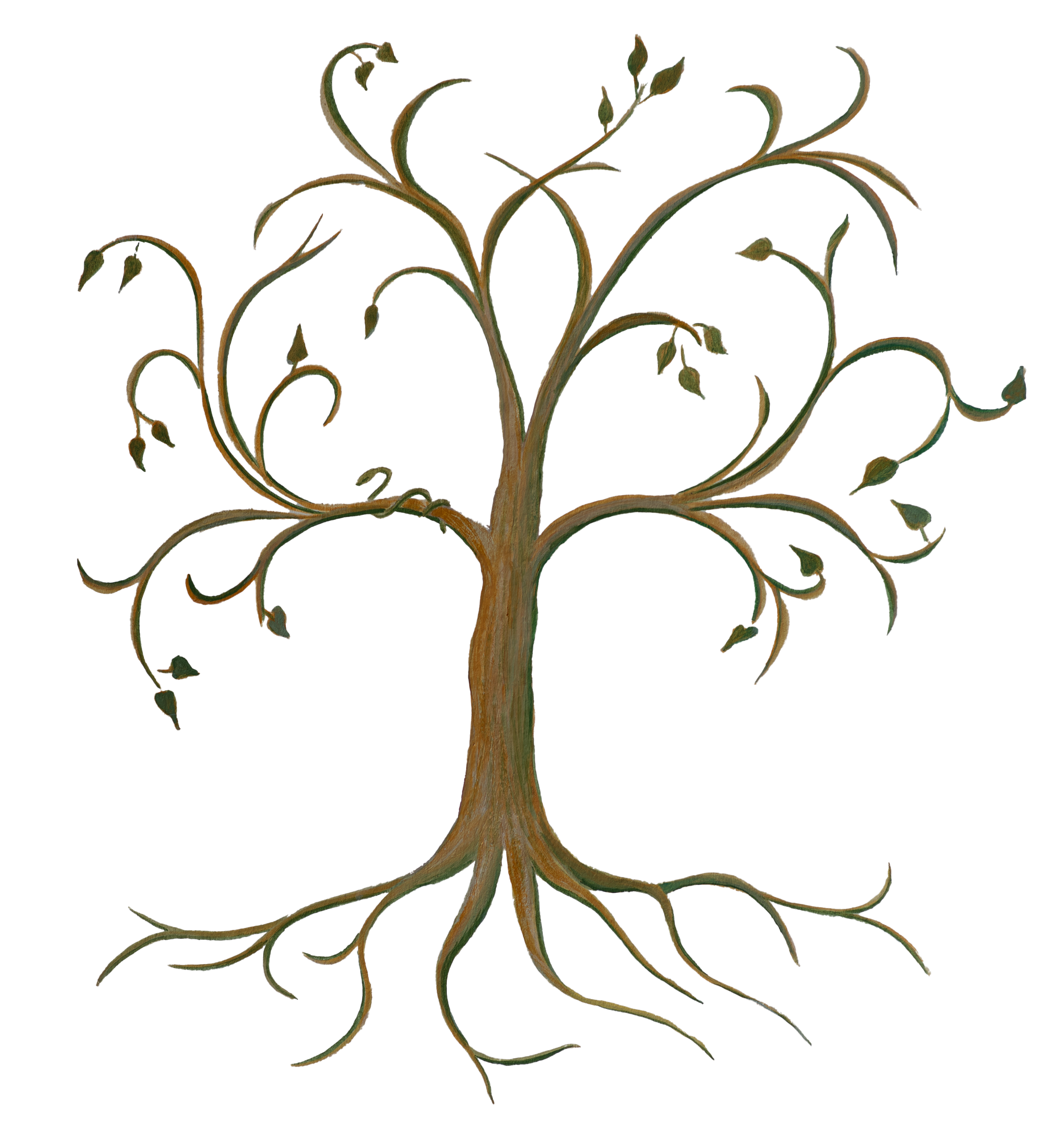 Ein Lebensbaum als Logo für Praxis Wang